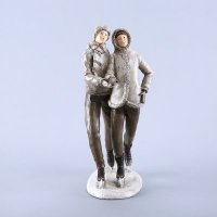 简约创意装饰摆件 滑冰清新情侣摆件家居软装摆设儿童房装饰品摆件 SS038