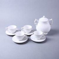 简约创意装饰五件套 美式竖纹茶具家居摆设茶具装饰品摆件 SS090