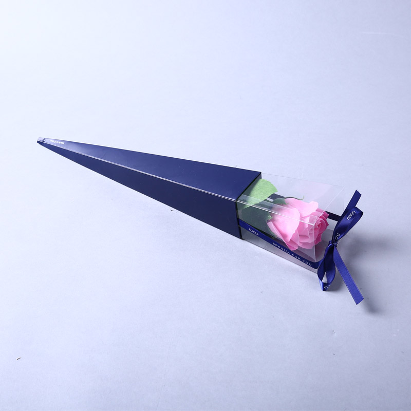 小三角纸盒皂花情人节礼物表白示爱纪念日礼物3