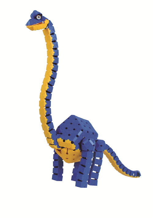 小蜜蜂恐龙时代儿童益智神奇3D塑料拼装积木玩具礼品装（1620粒）4