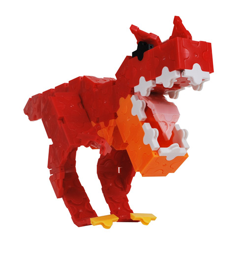 小蜜蜂恐龙时代儿童益智神奇3D塑料拼装积木玩具礼品装（1620粒）3