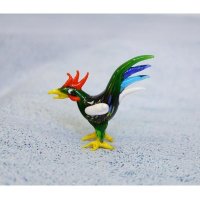 西式多彩琉璃小鸡摆件生日礼物商务礼品赠品