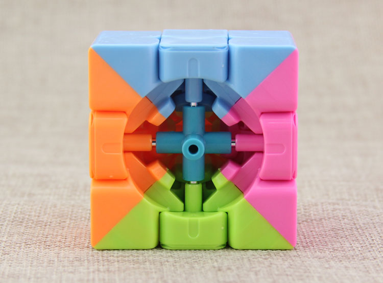 糖果色三阶魔方展示盒装 益智顺滑魔方比赛 科教智力魔方玩具7