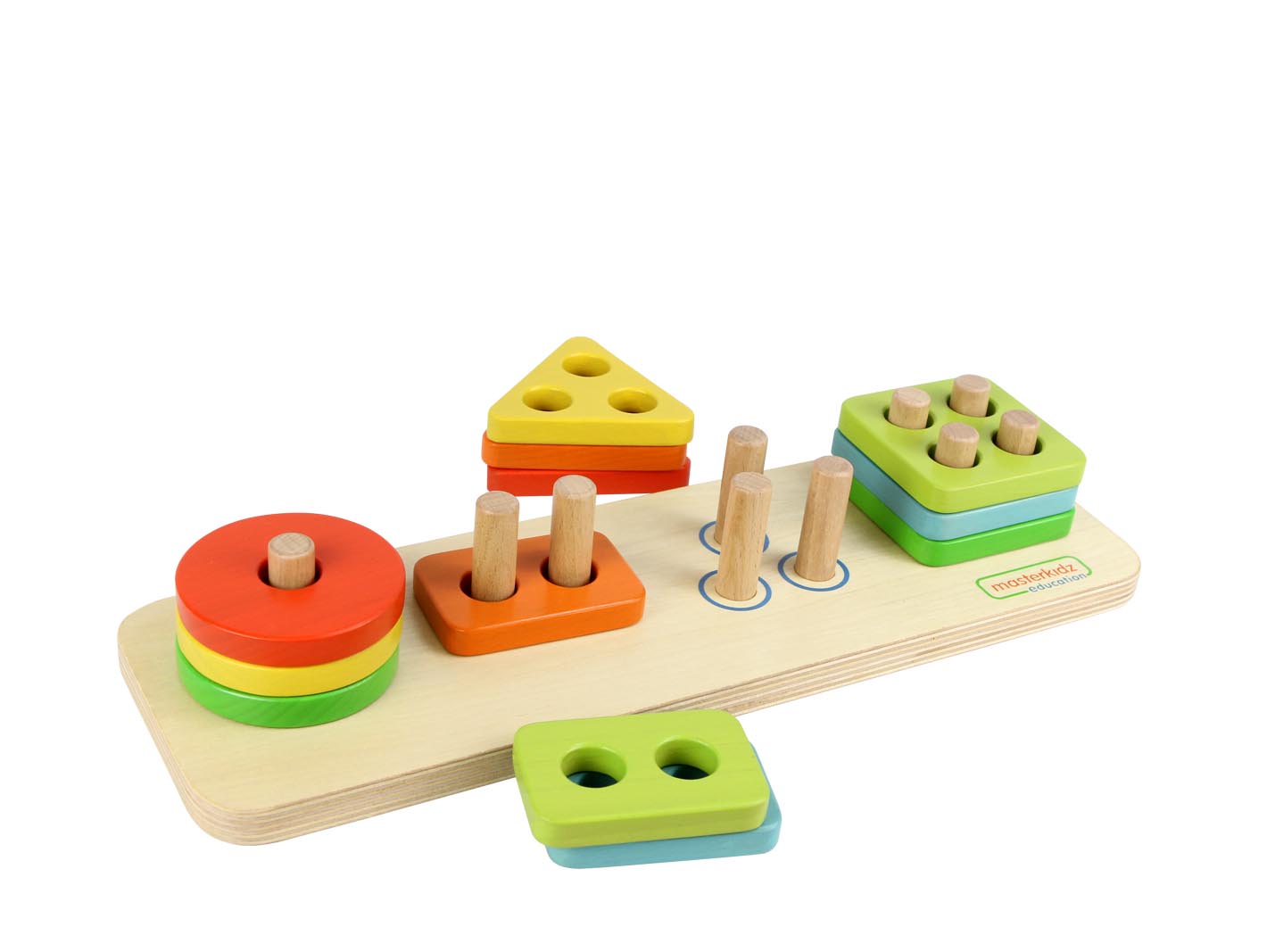 贝思德 木质配对堆叠学习板 玩具1