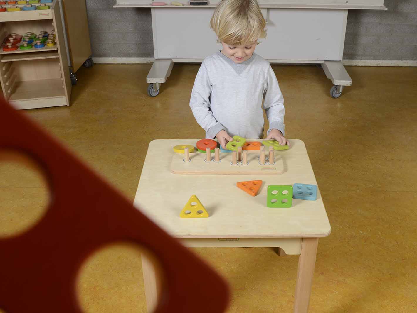 贝思德 木质配对堆叠学习板 玩具3