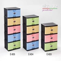 简约四层家居万能收纳盒E-634