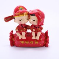创意婚庆礼品新房家居装饰品家庭装饰工艺品甜姬甜蜜中摆件DY9636