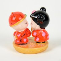经典婚庆对吻带底座（小）新婚礼品甜蜜送礼家居摆件DY9043A