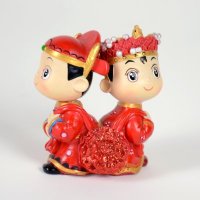 背对拖花情侣小摆件新婚礼品甜蜜送礼家居摆件DY9222