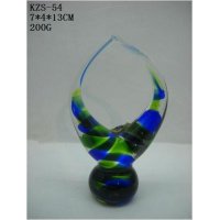 西式琉璃抽象异形造型摆件客厅卧室装饰