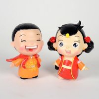 新古典乐淘桃小号卡通树脂超人摆件创意家居小工艺品摆件DY9272
