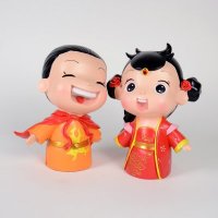 新古典乐淘桃中号卡通树脂超人摆件创意家居小工艺品摆件DY9274