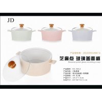 芝麻点玻璃盖面碗耐高温的陶瓷碗礼品碗