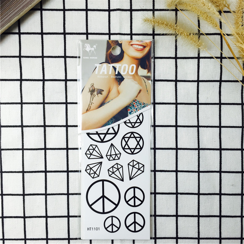 2017最新纹身贴男女防水持久小清新性感身体彩绘仿真纹身贴纸1