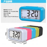 简约多功能电子钟 办公室床头桌面闹钟时钟