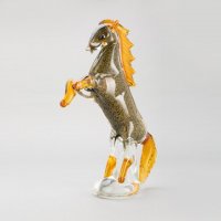 中式金星马琉璃桌面动物装饰摆件JXM