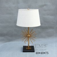 欧式简约风格高档金属台灯摆件创意家居摆件