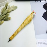虎纹猫 木制动物笔木雕笔