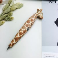 长颈鹿 木制动物笔木雕笔