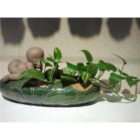 中式陶瓷童子钢造型摆件家居装饰摆件人物摆件