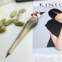 鸟类 木制动物笔木雕笔