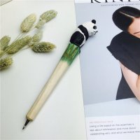 熊猫 木制动物笔木雕笔
