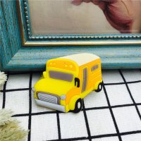 黄色校车创意磁性冰箱贴