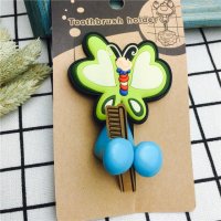 蝴蝶 创意吸盘吸墙牙刷架