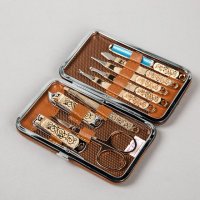 高品质指甲刀套装 九件套礼品套装 镀金指甲工具套装 玫瑰金指甲美容套装 礼品套装