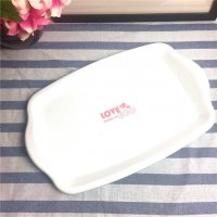 E139/S ECO 简约安全环保家居餐盘塑料便携小号盘子白色
