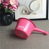 E-182ECO 简约安全环保家用水勺厨房加厚加深水瓢粉色