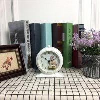 创圣2017复古欧式田园创意闹钟懒人静音学生闹钟简约床头小闹钟座钟台钟