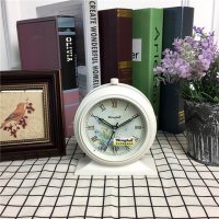 创圣2017复古欧式田园创意闹钟懒人静音学生闹钟简约床头小闹钟座钟台钟