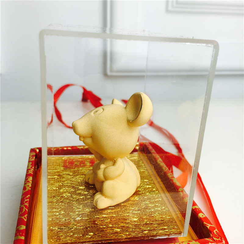 中式风水绒沙金工艺装饰摆件 生日贺寿喜庆婚宴礼物4