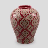 艺术花纹陶瓷装饰储物罐TU-0173	（不含税）