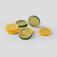 创意PU仿真果蔬 柠檬片装饰拍摄道具（不含税）