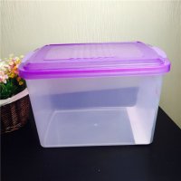 E-698 紫色简约安全环保家居便携收纳盒杂物盒置物盒