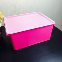 E-1214 粉红色简约安全环保家居便携收纳盒杂物盒置物盒