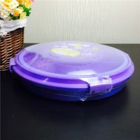 E-368 紫色密封圆盒家居零食盒食物盒