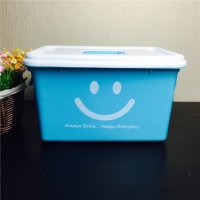 E-253/S 蓝色笑脸家居收纳箱储物箱置物箱杂物箱