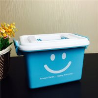 E-251/S 蓝色笑脸收纳箱储物箱置物箱杂物箱