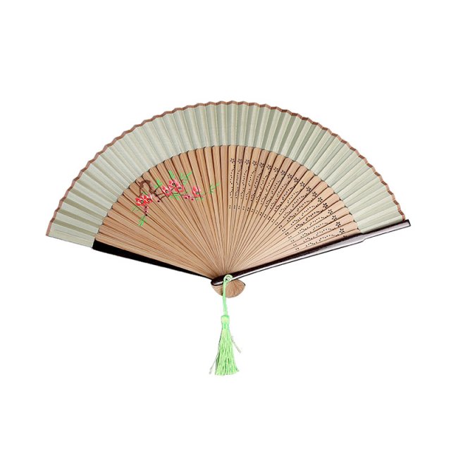 手绘风铃扇子折扇女式中国风扇子和风扇子女扇工艺扇 FT20