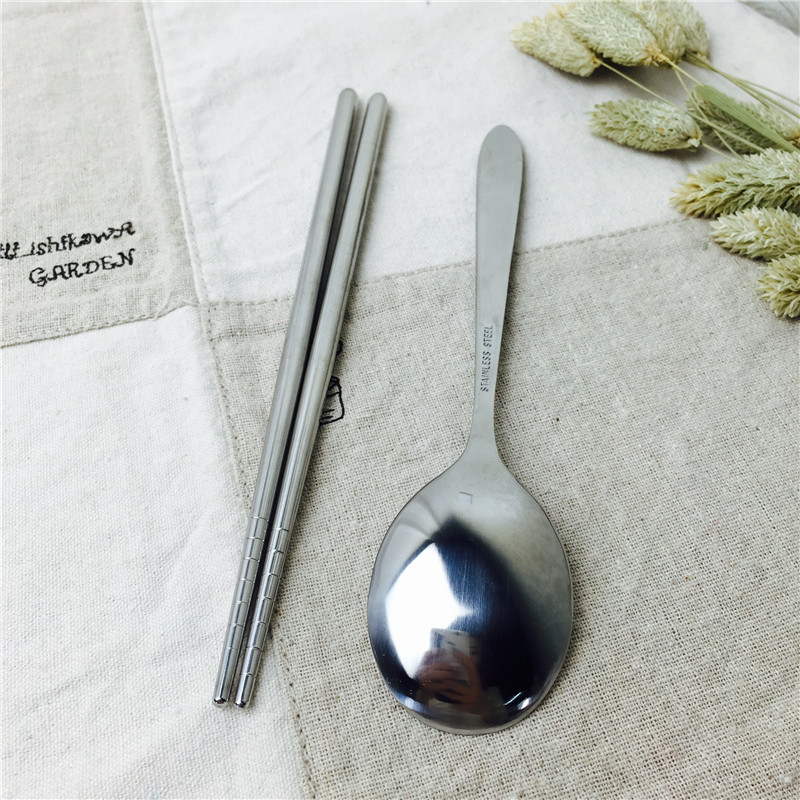 不锈钢便携餐具筷勺套装筷子勺子叉子实用便携餐具2