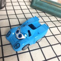 模型车 蓝色大眼睛玩具跑车模型玩具车