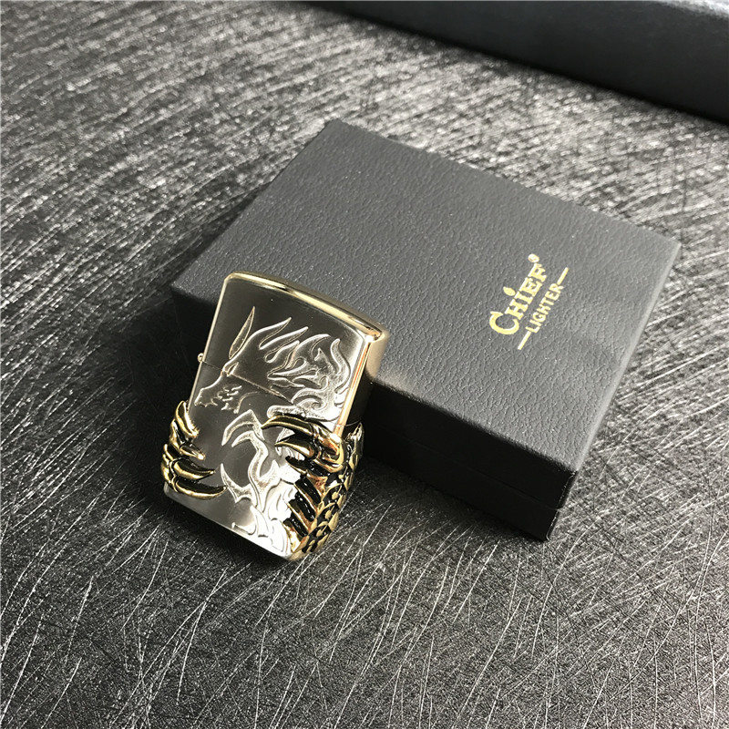 便携防风金属打火机小巧时尚创意打火机点烟器2