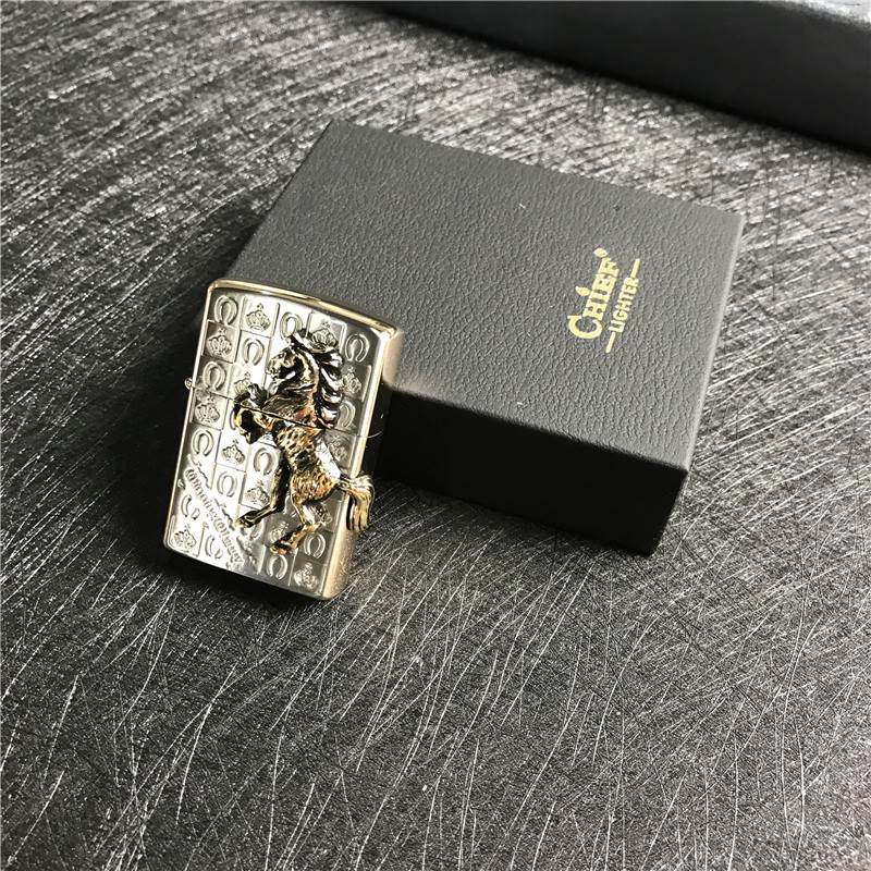 便携防风金属打火机小巧时尚创意打火机点烟器2