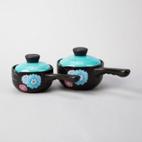 单把手砂锅 1.6L耐热土奶锅F15055/1L耐热土奶锅F15054