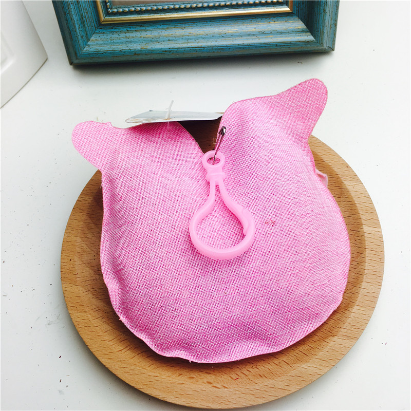 粉猫头鹰香包丝带绣香囊空香袋子衣柜车载香包袋首饰袋礼品袋3