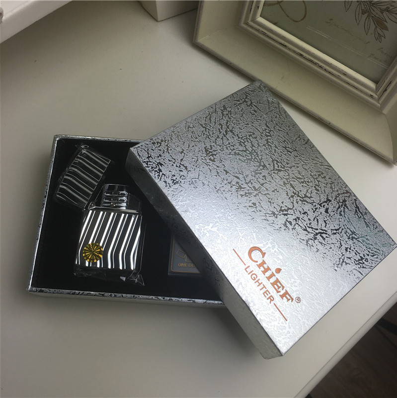 个性创意防风火机银色2
