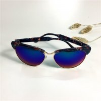 男女士太阳镜个性镜框 潮人多色大框镜时尚太阳眼镜装饰镜	宝蓝色 仿板材+树脂